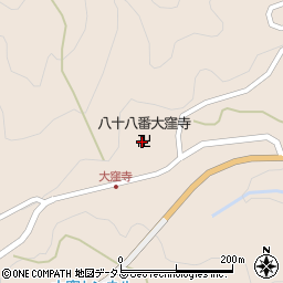 医王山大窪寺周辺の地図
