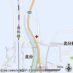 山口県美祢市大嶺町北分1252周辺の地図