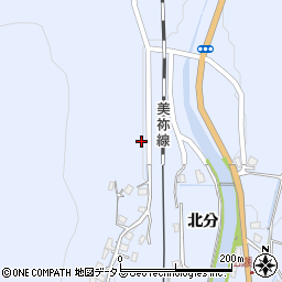 山口県美祢市大嶺町北分687周辺の地図