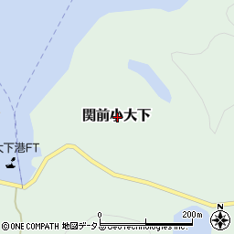 愛媛県今治市関前小大下周辺の地図