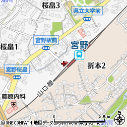 山口市役所　宮野地域交流ステーション周辺の地図