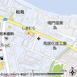 徳島県鳴門市撫養町黒崎松島377周辺の地図