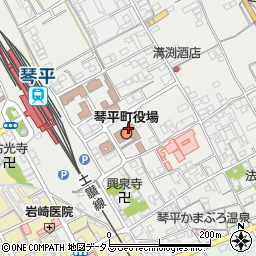 琴平町役場　企画防災課周辺の地図