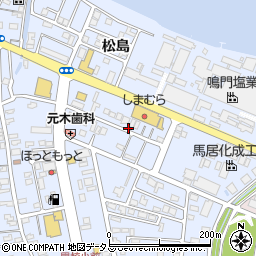 徳島県鳴門市撫養町黒崎松島411周辺の地図