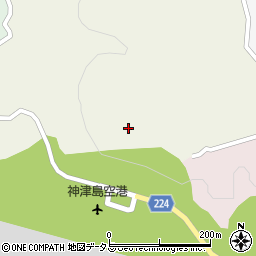 東京都神津島村焼山周辺の地図