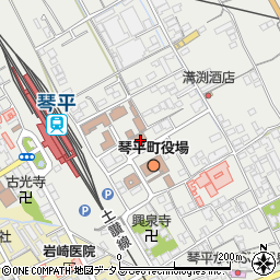 琴平町役場　琴平町出先機関総合センター周辺の地図