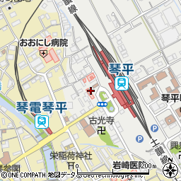 大浦内科消化器科医院周辺の地図