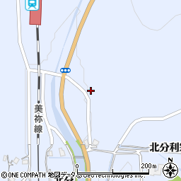 山口県美祢市大嶺町北分1234周辺の地図