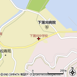 中学校周辺の地図