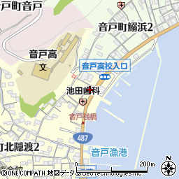 呉信用金庫音戸支店周辺の地図