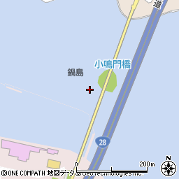 小鳴門橋周辺の地図