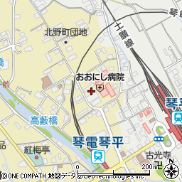 香川県仲多度郡琴平町350周辺の地図