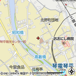 香川県仲多度郡琴平町384-2周辺の地図