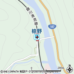 椋野駅周辺の地図