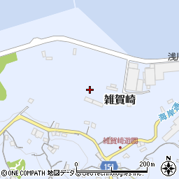 和歌山県和歌山市雑賀崎周辺の地図