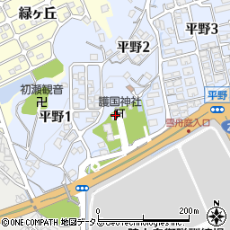 護国神社周辺の地図