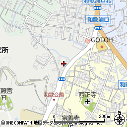 和歌浦マンション周辺の地図
