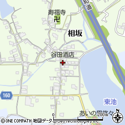 谷田酒店周辺の地図