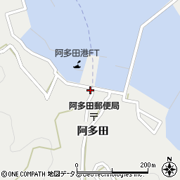 阿多田島漁協周辺の地図