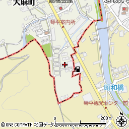 香川県善通寺市大麻町18周辺の地図