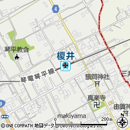榎井駅周辺の地図