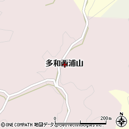 香川県さぬき市多和西浦山周辺の地図