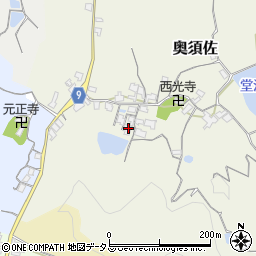 和歌山県和歌山市奥須佐76周辺の地図