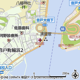 漁師料理 かつら亭 音戸店周辺の地図