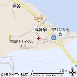 徳島県鳴門市瀬戸町明神弐軒家43-1周辺の地図