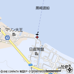 鳴門市役所　都市建設部・黒崎渡船周辺の地図