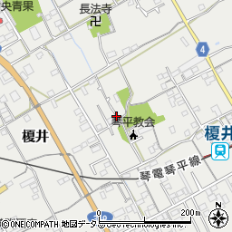 香川県仲多度郡琴平町榎井周辺の地図