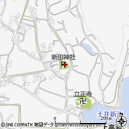 新田神社周辺の地図