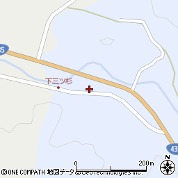 山口県美祢市大嶺町奥分3427周辺の地図