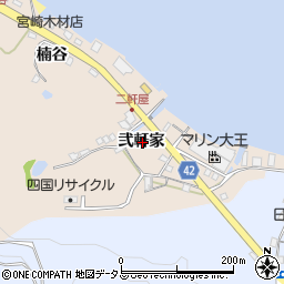 徳島県鳴門市瀬戸町明神弐軒家周辺の地図