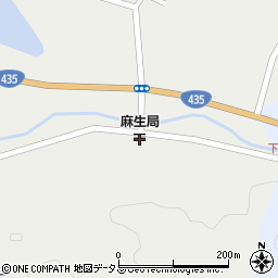 麻生郵便局周辺の地図