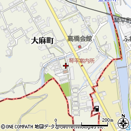 善通寺市役所　高橋集会所周辺の地図