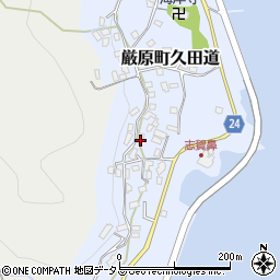 長崎県対馬市厳原町久田道1614-3周辺の地図
