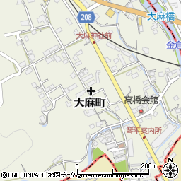 香川県善通寺市大麻町152周辺の地図