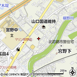 山口県山口市宮野下2893-3周辺の地図