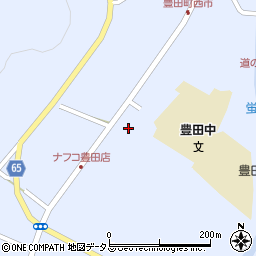 山口県下関市豊田町大字矢田428-24周辺の地図