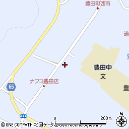 山口県下関市豊田町大字矢田428-23周辺の地図