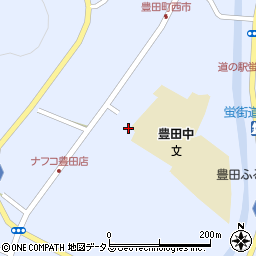 山口県下関市豊田町大字矢田428-1周辺の地図