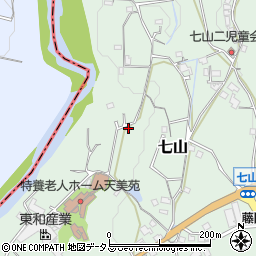 和歌山県海南市七山991周辺の地図