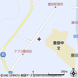 山口県下関市豊田町大字矢田428-11周辺の地図
