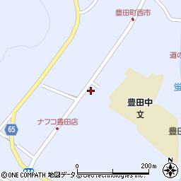 山口県下関市豊田町大字矢田428-5周辺の地図