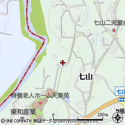和歌山県海南市七山989-3周辺の地図