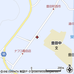 山口県下関市豊田町大字矢田428-4周辺の地図