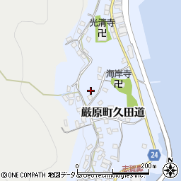 長崎県対馬市厳原町久田道周辺の地図