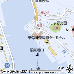 自衛隊長崎地方協力本部対馬駐在員事務所周辺の地図