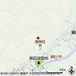 瀬田揚水場周辺の地図